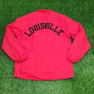 Vintage 70s University-of-Louisville Coach Jacket Large 23x29 Lined